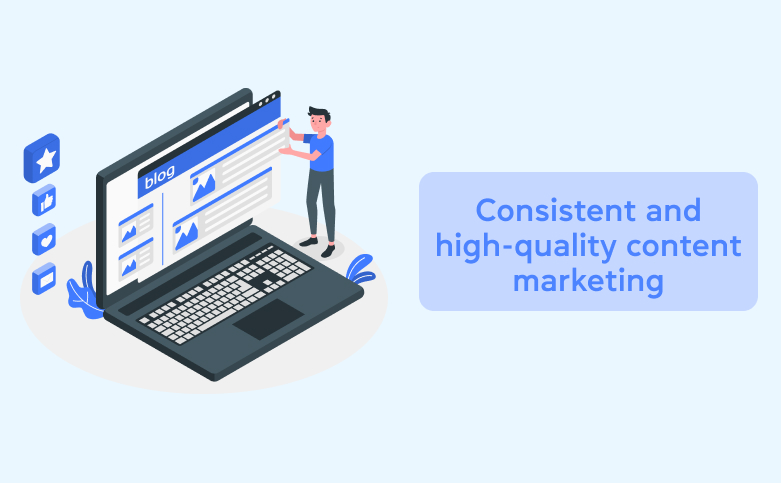 Consistent and high-quality content marketing